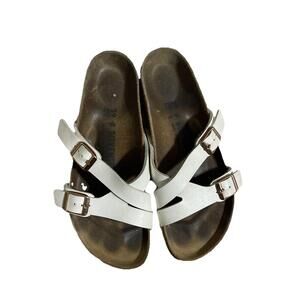 Birkenstock Yao Balance Birko-Flor Sandal-White-Size EU 39 H79